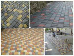 Вибролитьевая тротуарная плитка Вибролитьевая тротуарная плитка